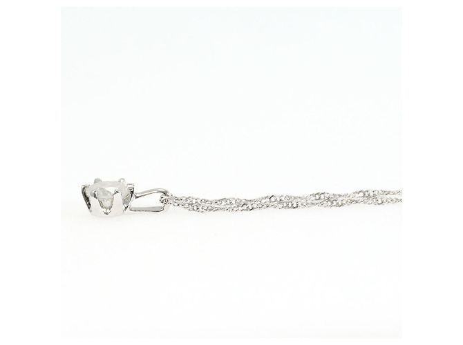 Autre Marque Collana in oro bianco 18K con diamante - vista 2