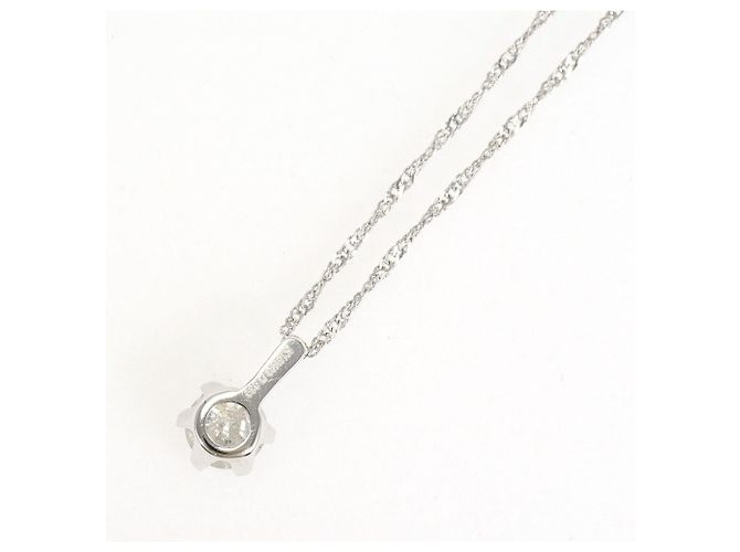 Autre Marque Collana in oro bianco 18K con diamante - vista 3