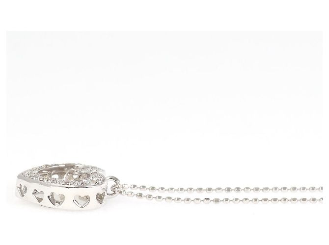 Autre Marque Collana in oro bianco 18K con diamante - vista 2