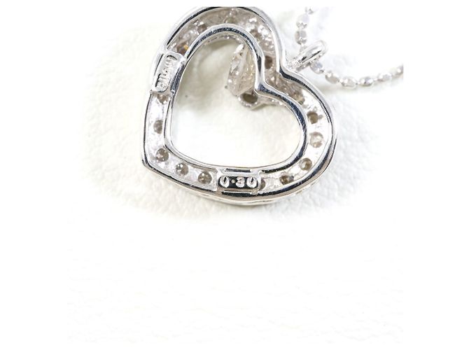 Autre Marque Collana in oro bianco 18K con diamante - vista 4