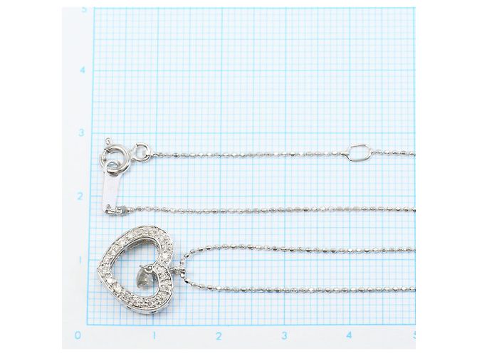 Autre Marque Collana in oro bianco 18K con diamante - vista 5