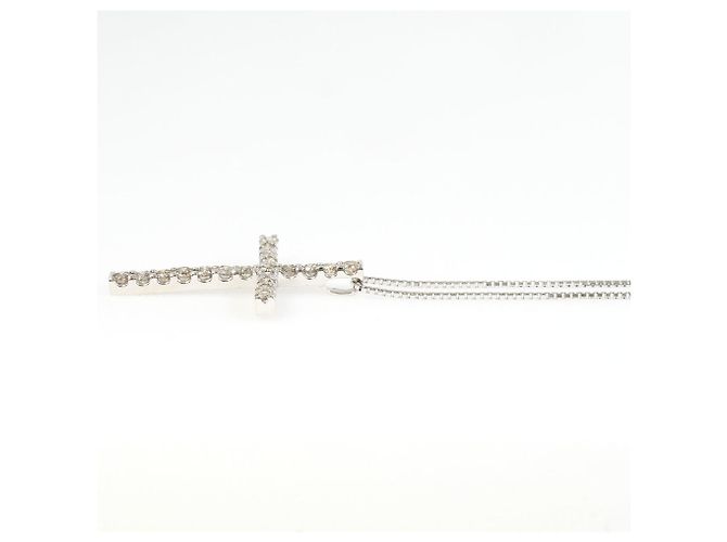 Autre Marque Collana in oro bianco 14K con diamante - vista 2