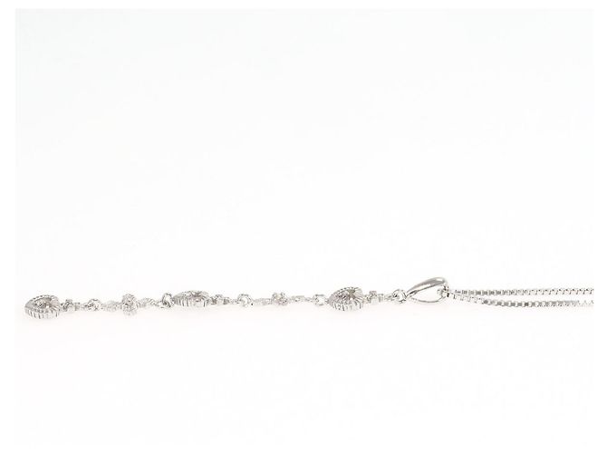Autre Marque Collana in oro bianco 14K con diamante - vista 2