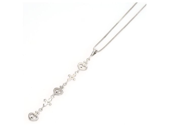 Autre Marque Collana in oro bianco 14K con diamante - vista 3