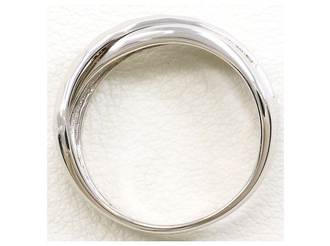 Autre Marque Ehering aus 10K Weißgold mit Diamant - Ansicht 2
