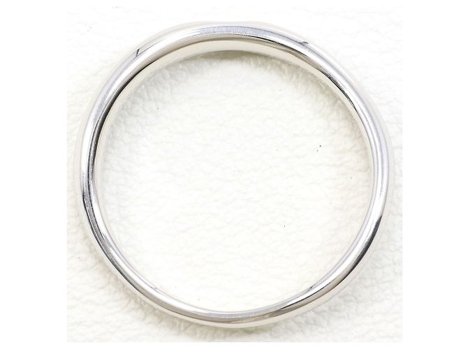 Autre Marque Ehering aus 10K Weißgold mit Diamant - Ansicht 2