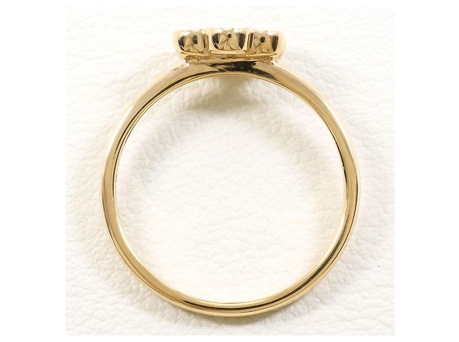 Autre Marque Ring aus 10K Gelbgold mit Smaragd - Ansicht 2