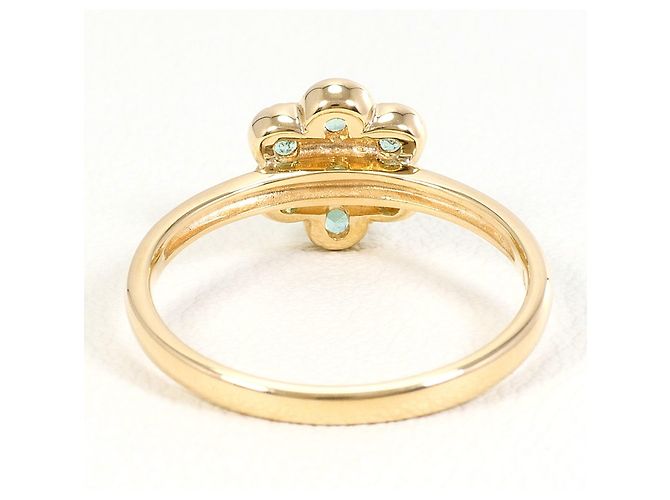 Autre Marque Ring aus 10K Gelbgold mit Smaragd - Ansicht 3