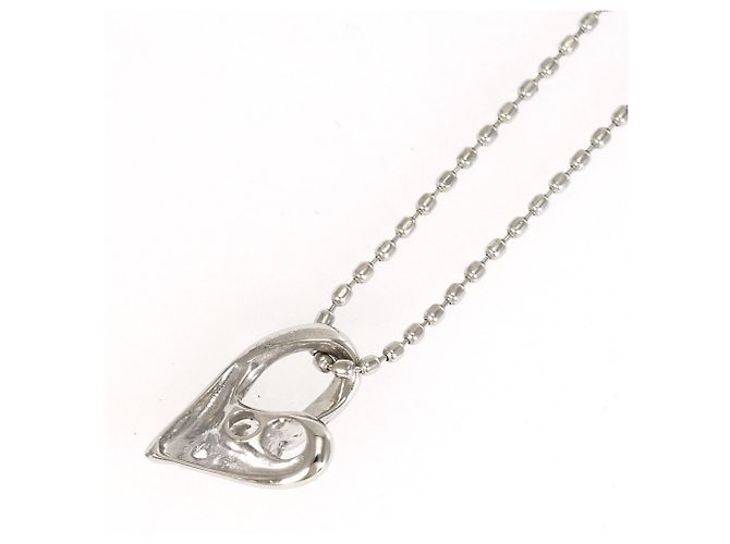 Autre Marque Platinhalskette mit Diamantanhänger - Ansicht 3