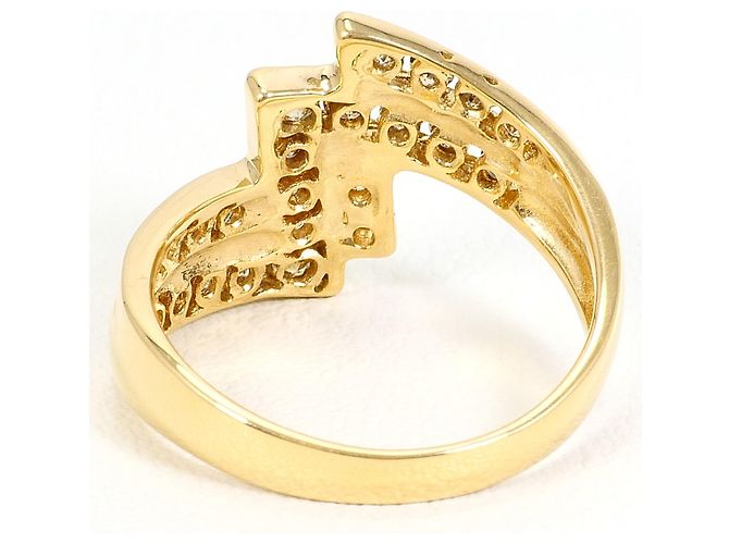 Autre Marque Anillo banda de oro amarillo 18K con diamante marrón - vista 4