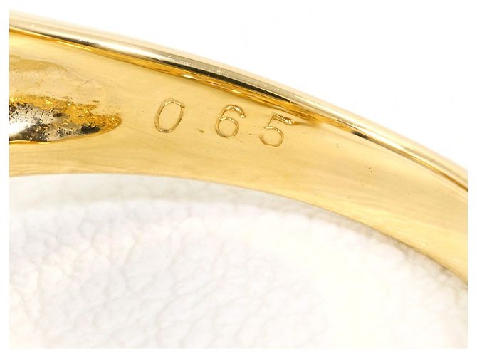 Autre Marque Anillo banda de oro amarillo 18K con diamante marrón - vista 5