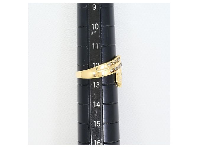 Autre Marque Anillo banda de oro amarillo 18K con diamante marrón - vista 7