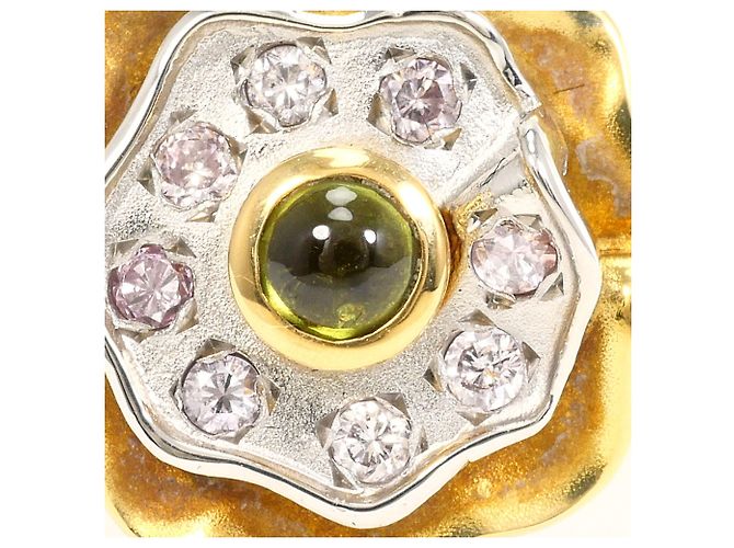Autre Marque Eleganter Ring aus 18K Gold mit Diamant - Ansicht 2