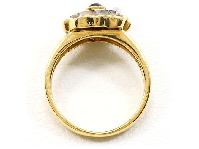 Autre Marque Eleganter Ring aus 18K Gold mit Diamant - Ansicht 3