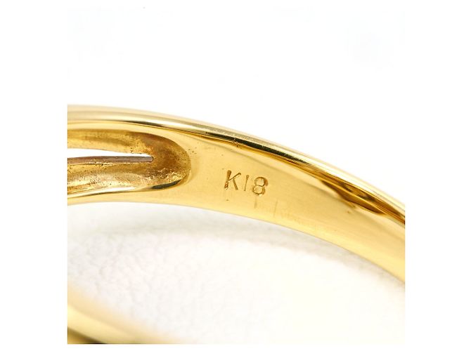 Autre Marque Eleganter Ring aus 18K Gold mit Diamant - Ansicht 5