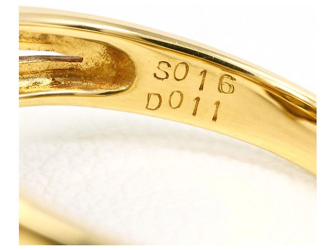 Autre Marque Eleganter Ring aus 18K Gold mit Diamant - Ansicht 6