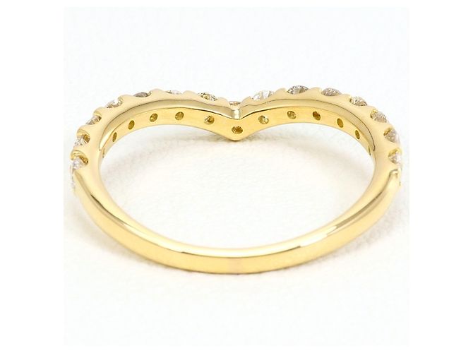Autre Marque Bandring aus 18K Gelbgold mit Diamant - Ansicht 3