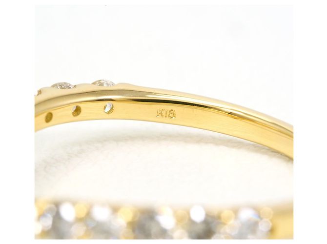 Autre Marque Bandring aus 18K Gelbgold mit Diamant - Ansicht 4