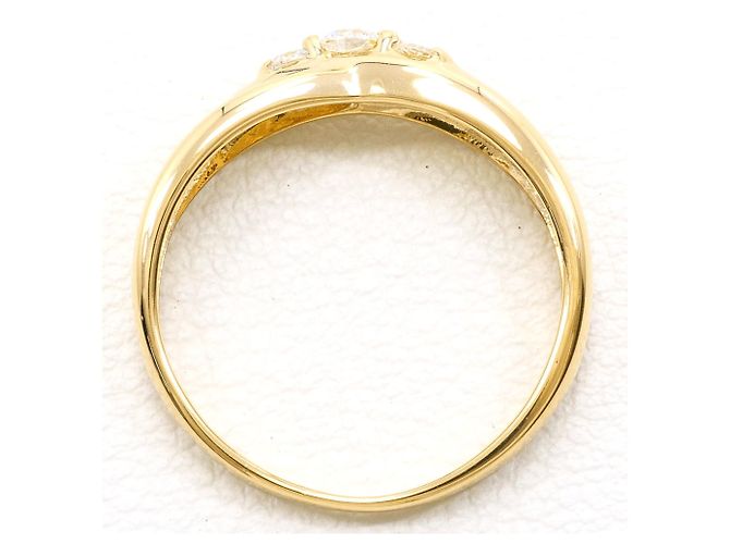 Autre Marque Anello fede in oro giallo 18K e diamanti - vista 2