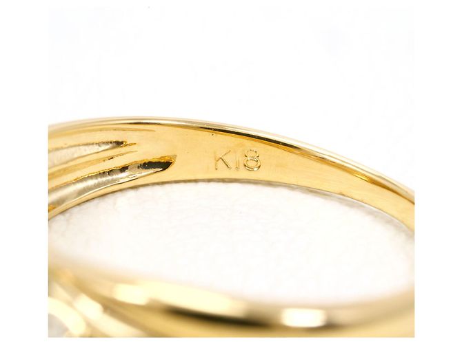 Autre Marque Anello fede in oro giallo 18K e diamanti - vista 5