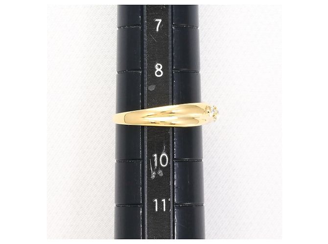 Autre Marque Anello fede in oro giallo 18K e diamanti - vista 6