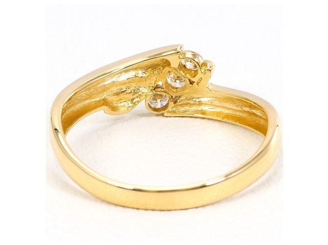 Autre Marque Anello fede in oro giallo 18K e diamanti - vista 3