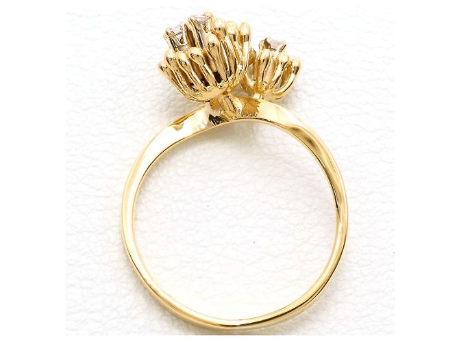 Autre Marque Anello fede in oro giallo 18K e diamanti - vista 2
