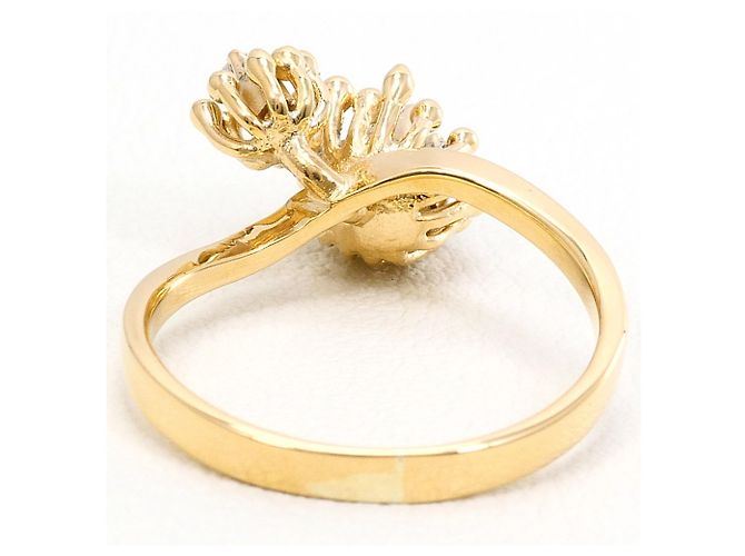 Autre Marque Anello fede in oro giallo 18K e diamanti - vista 3