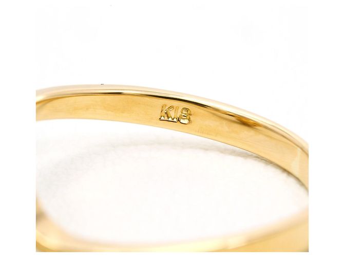 Autre Marque Anello fede in oro giallo 18K e diamanti - vista 4