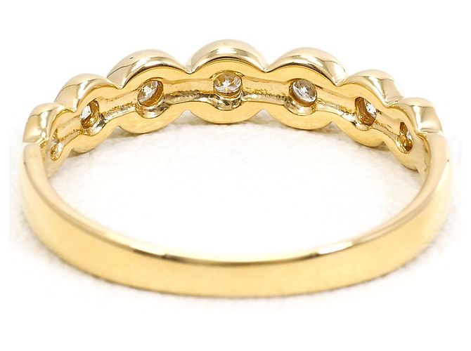 Autre Marque Bandring aus 18K Gelbgold mit Diamant - Ansicht 3