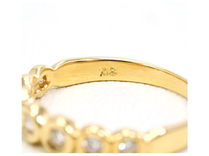 Autre Marque Bandring aus 18K Gelbgold mit Diamant - Ansicht 4