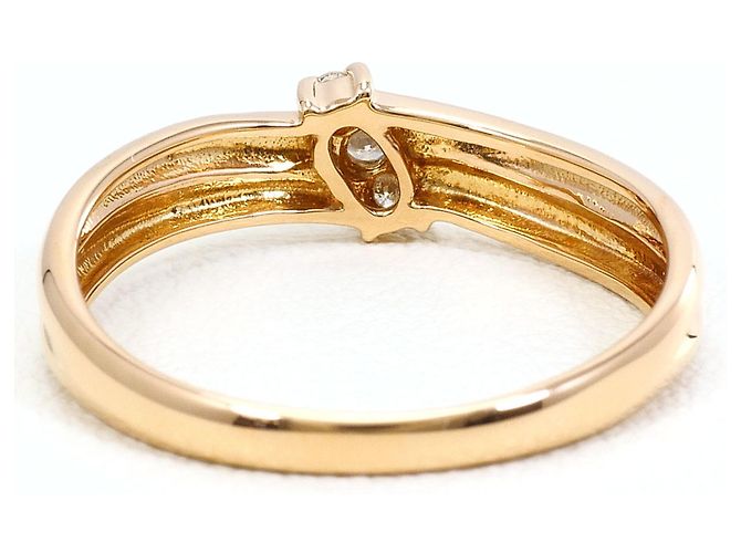 Autre Marque Bandring aus 18K Roségold mit Diamant - Ansicht 3