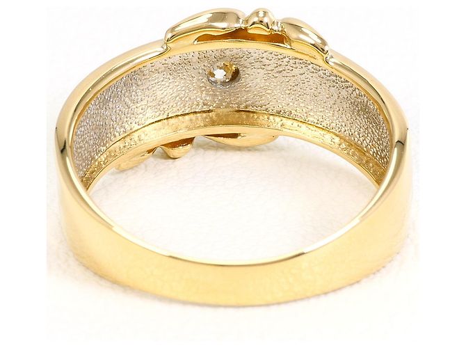 Autre Marque Anello fede in platino e oro giallo - vista 3