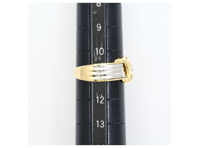Autre Marque Anello fede in platino e oro giallo - vista 5
