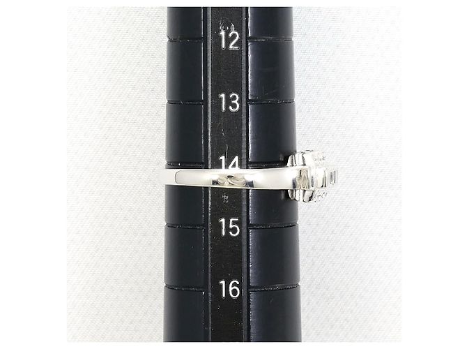 Autre Marque Platin-Ring mit Diamant - Ansicht 5