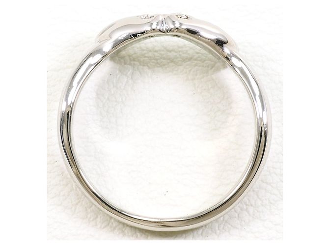 Autre Marque PT900 Platin-Ehering mit Diamant - Ansicht 2
