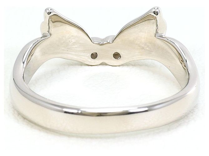 Autre Marque PT900 Platin-Ehering mit Diamant - Ansicht 3