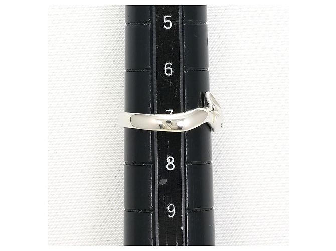 Autre Marque PT900 Platin-Ehering mit Diamant - Ansicht 6