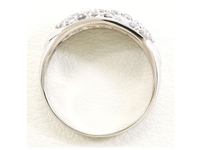 Autre Marque PT900 Platin-Bandring mit Diamant - Ansicht 3
