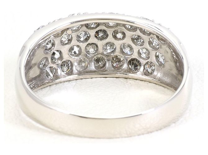 Autre Marque PT900 Platin-Bandring mit Diamant - Ansicht 4