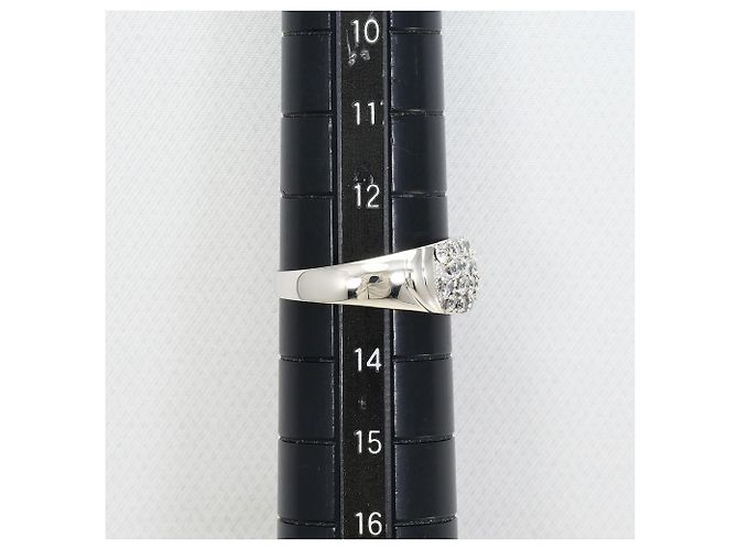 Autre Marque PT900 Platin-Bandring mit Diamant - Ansicht 7