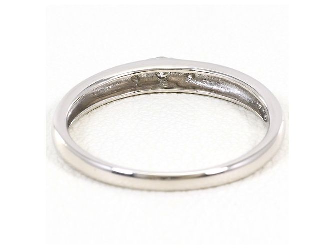 Autre Marque Platin-Ehering mit Diamant - Ansicht 3