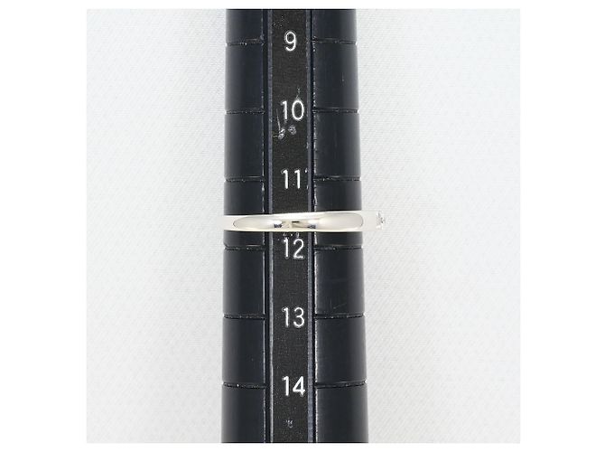 Autre Marque Platin-Ehering mit Diamant - Ansicht 6