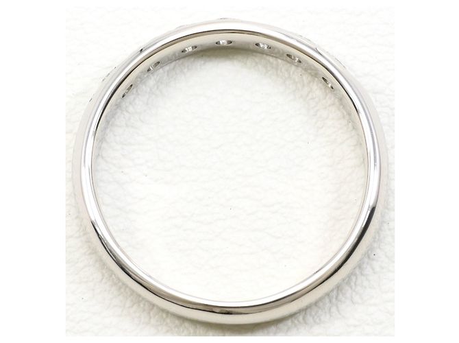 Autre Marque Platin-Bandring mit Diamant - Ansicht 2