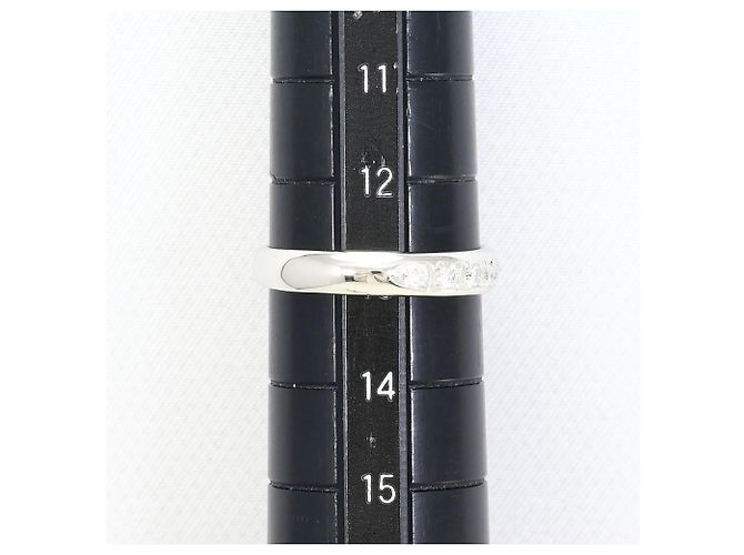 Autre Marque Platin-Bandring mit Diamant - Ansicht 5
