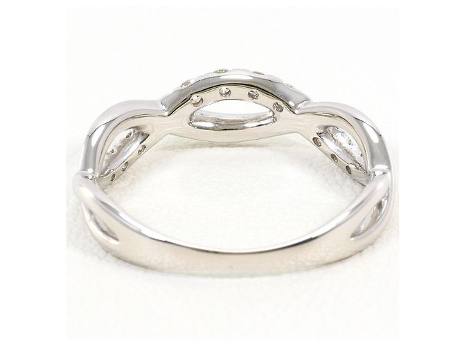 Autre Marque PT900 Platin-Ehering mit Diamant - Ansicht 3