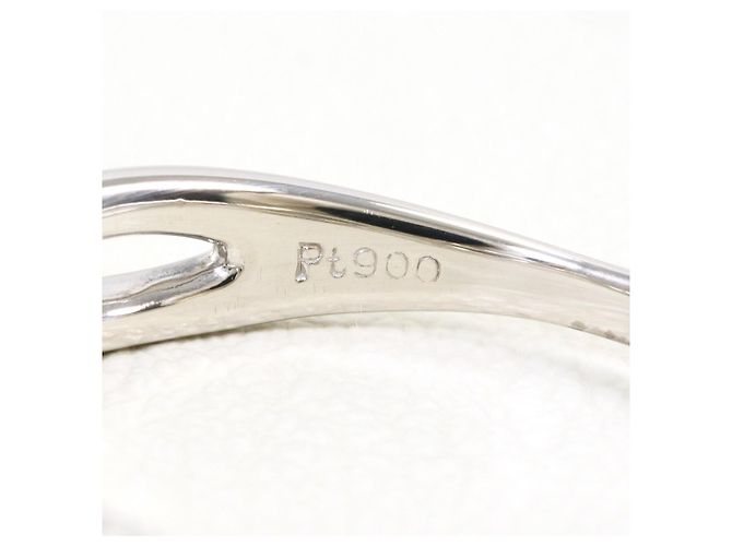 Autre Marque PT900 Platin-Ehering mit Diamant - Ansicht 4