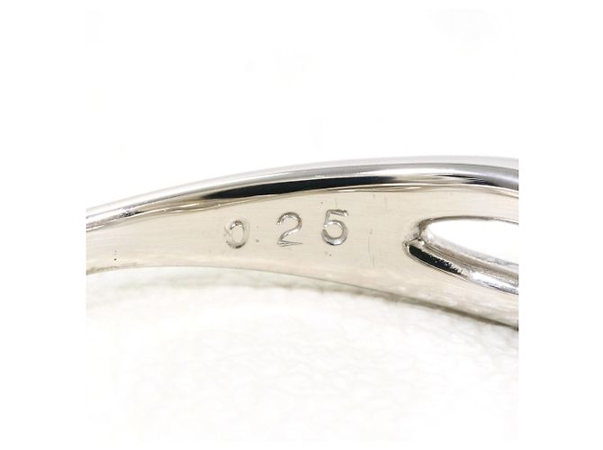 Autre Marque PT900 Platin-Ehering mit Diamant - Ansicht 5