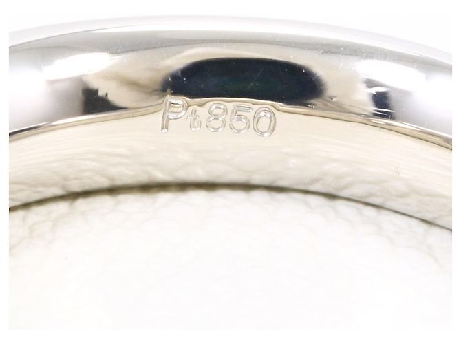 Autre Marque Platinbandring PT850 mit Diamant - Ansicht 4