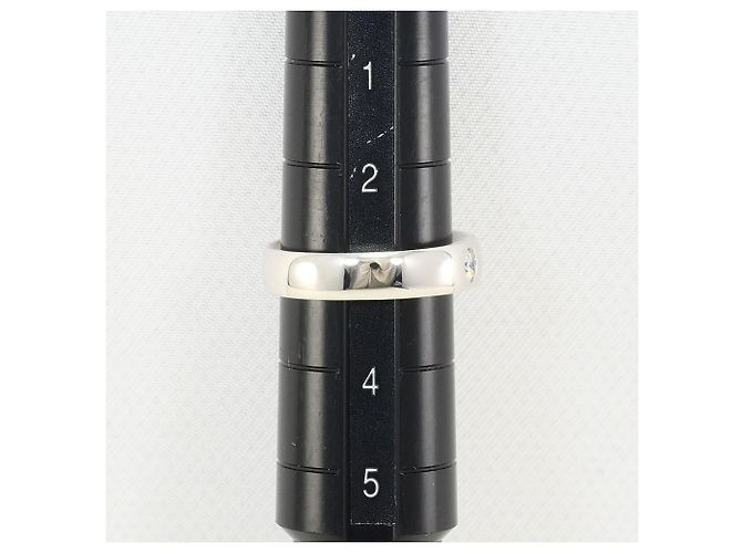 Autre Marque Platinbandring PT850 mit Diamant - Ansicht 7